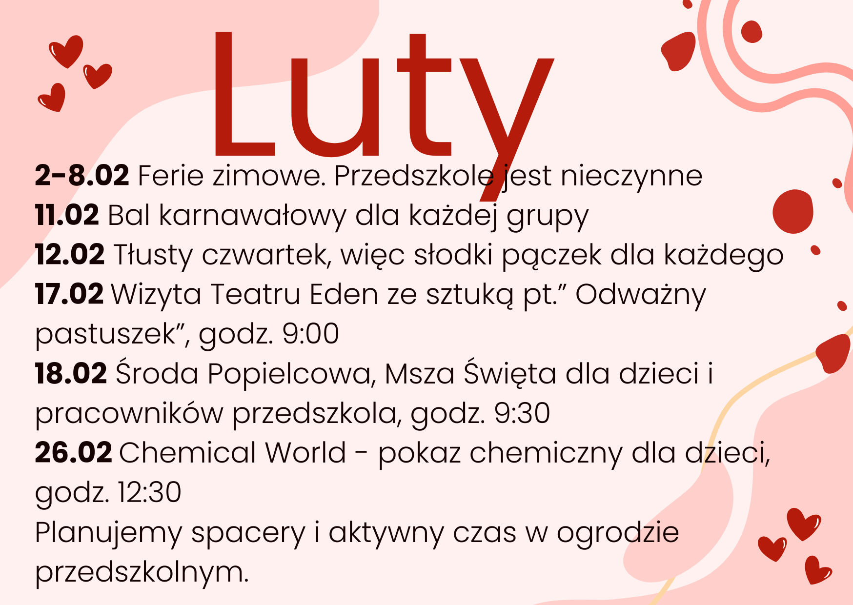 WYDARZENIA LUTY 2026
