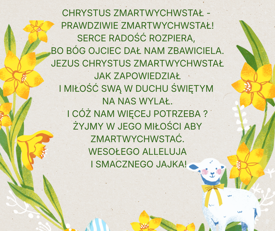 ŻYCZENIA NA WIELKANOC